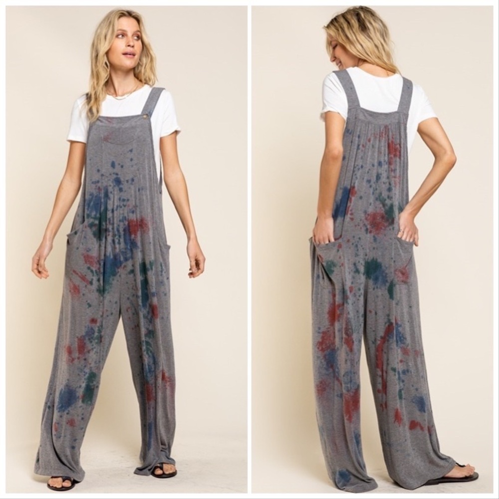 POL Paint the Town Dyed Overalls - Picture 9 of 13